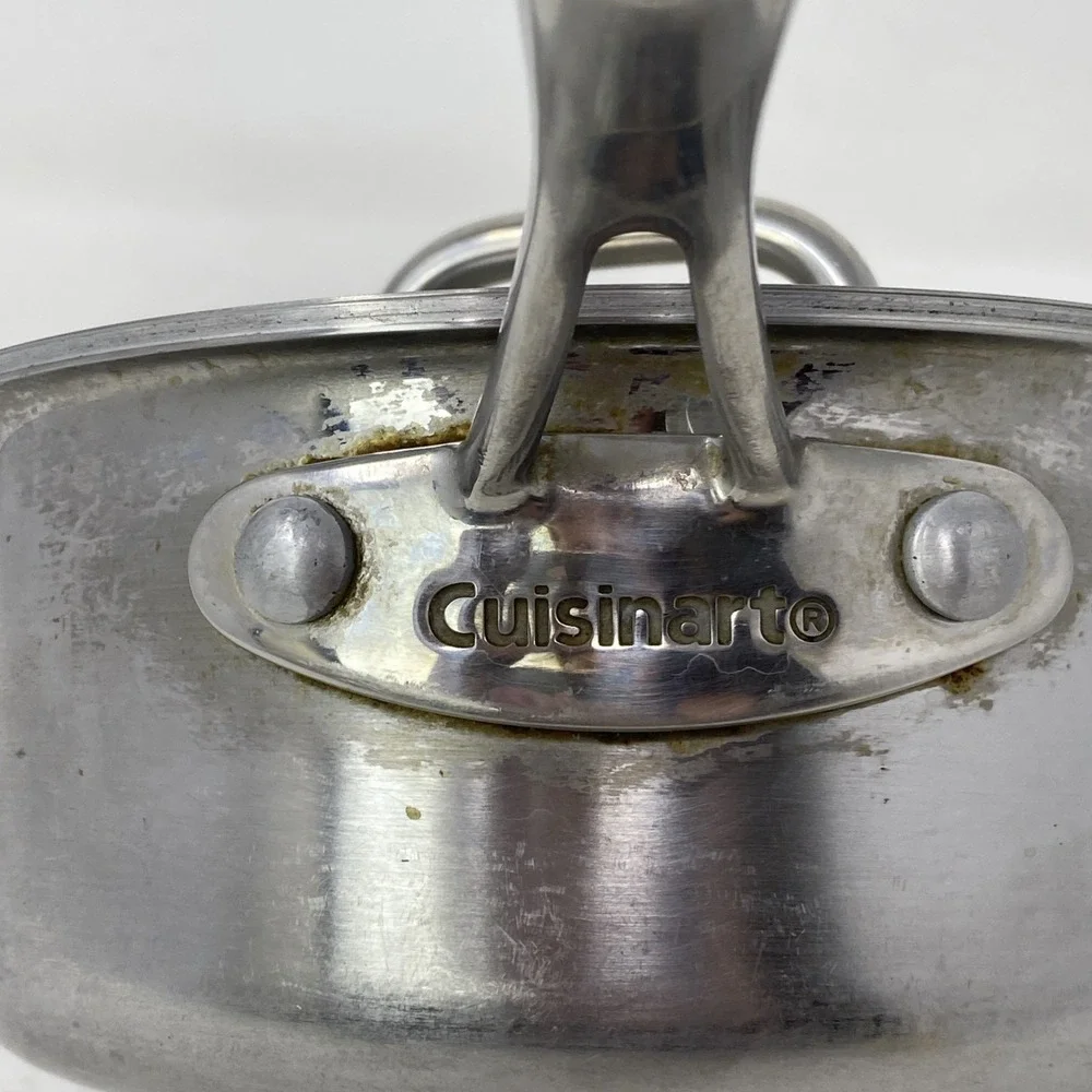 Cuisinart Saucepan + Lid Cover MCP19-16 Stainless Steel 1.5 Qt Induction‎ Ready